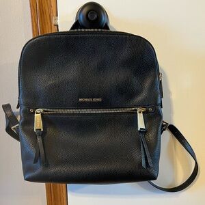 Michael Kors Black Slim Backpack